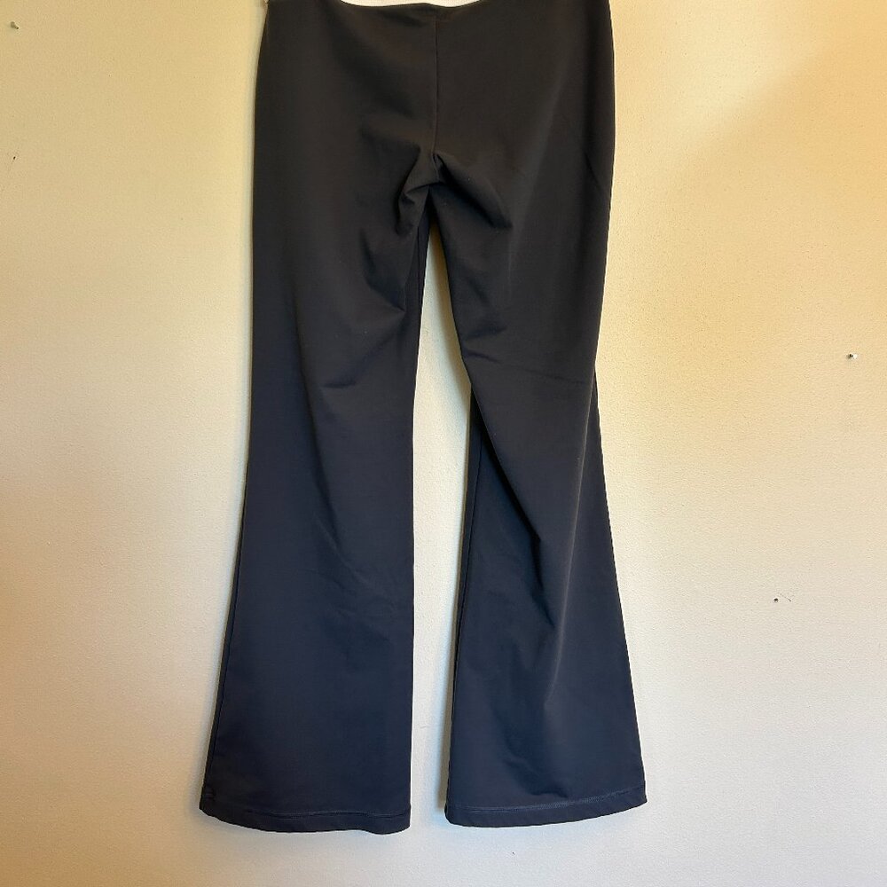 VSX Black Bootcut Flare Pants with Gray & White Waistband - Picture 5 of 11